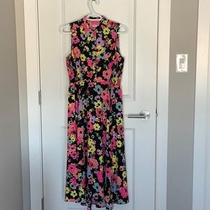 Kate Spade Floral Sleeveless floral maxi/midi dress